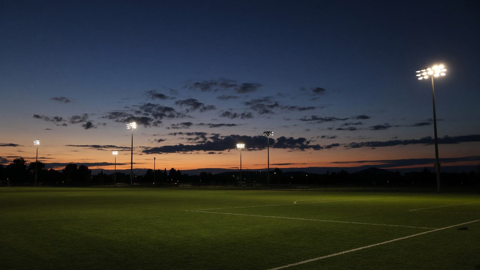 Community fields under stadium lights